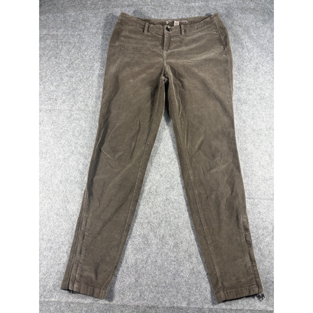 MARRAKECH Anthropologie Women's Brown Corduroy Zip Ankle Pants Size 29
